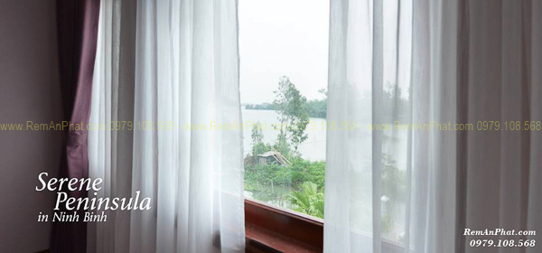 Thi công rèm cửa tại Resort Serene Penisulla Ninh Bình